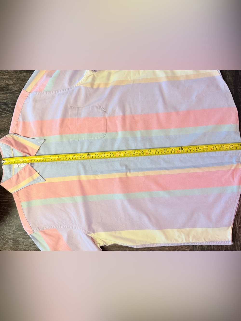 Brooks Brothers Friday Shirt Men's L Pastel Multicolor Stripe Button-Down - Picture 4 of 9